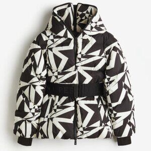 Perfect Moment H&M Iconic Black/White Star Pattern Down Jacket